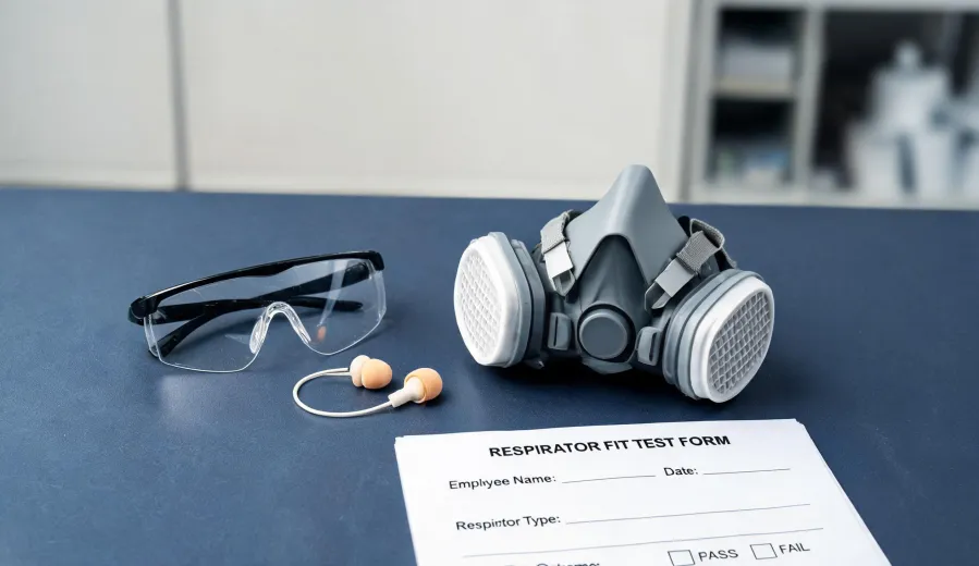 Respiratory and hearing protection article feature