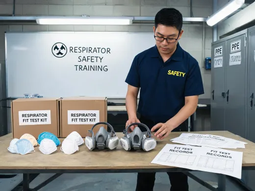 Respirator fit testing table