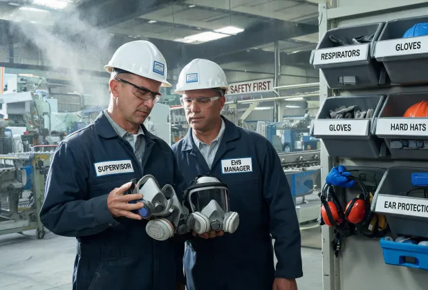 Packaging line respirator planning